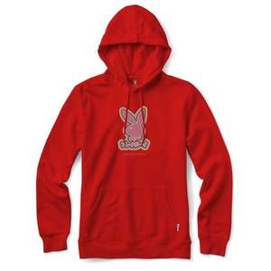 NEW COLOR BARS men's playboy tokyo rabbit head hoodie in red